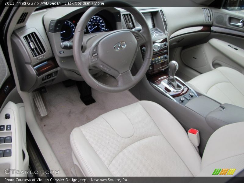 Stone Interior - 2011 G 37 x AWD Sedan 