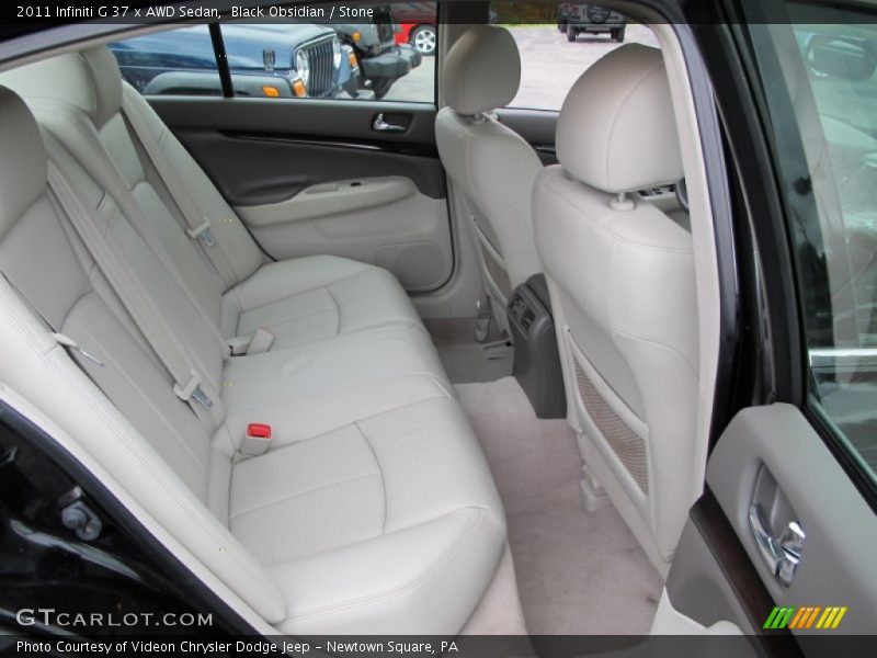 Rear Seat of 2011 G 37 x AWD Sedan