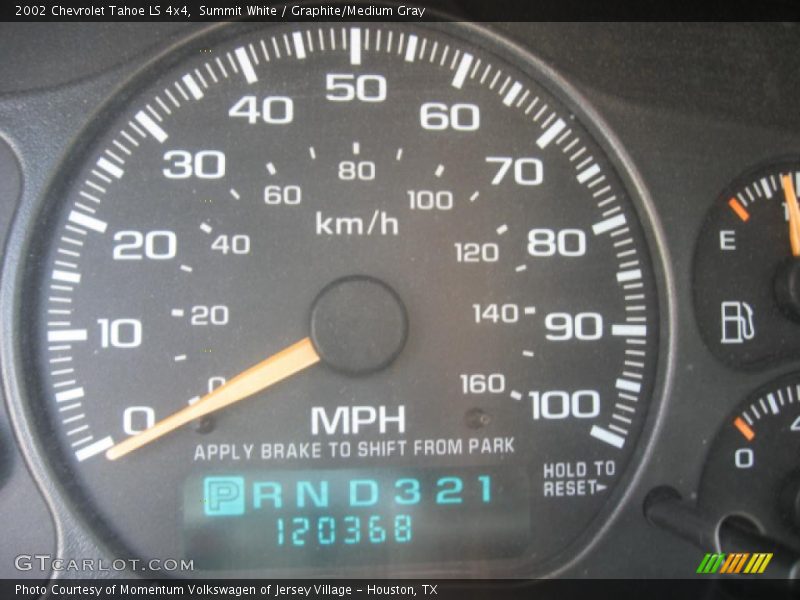 Summit White / Graphite/Medium Gray 2002 Chevrolet Tahoe LS 4x4
