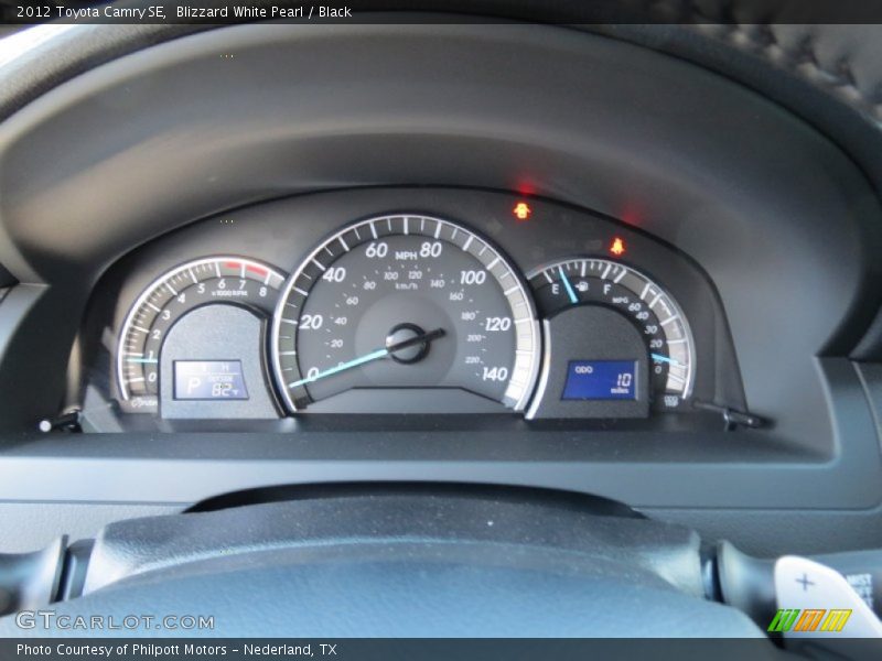 Blizzard White Pearl / Black 2012 Toyota Camry SE