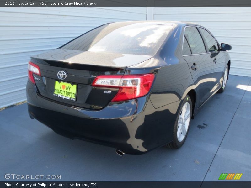Cosmic Gray Mica / Black 2012 Toyota Camry SE