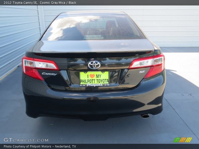 Cosmic Gray Mica / Black 2012 Toyota Camry SE
