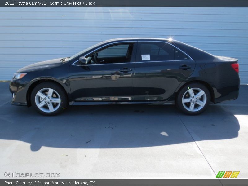 Cosmic Gray Mica / Black 2012 Toyota Camry SE