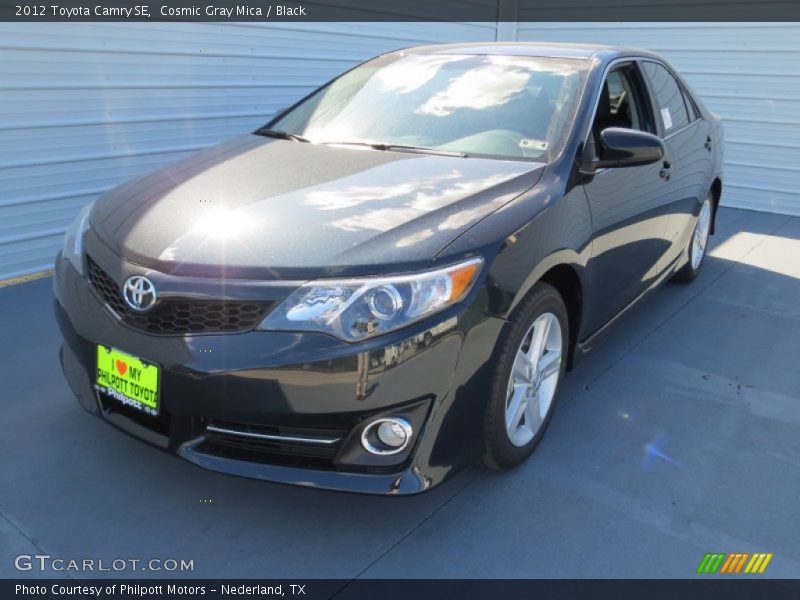 Cosmic Gray Mica / Black 2012 Toyota Camry SE