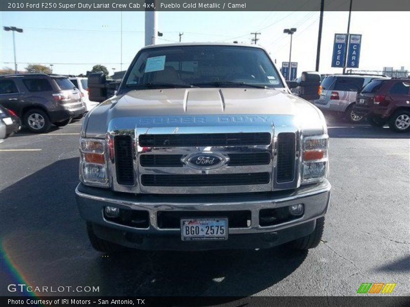 Pueblo Gold Metallic / Camel 2010 Ford F250 Super Duty Lariat Crew Cab 4x4