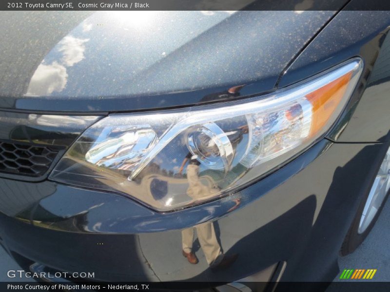 Cosmic Gray Mica / Black 2012 Toyota Camry SE
