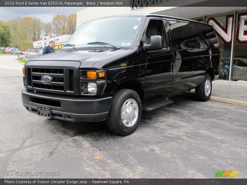 Black / Medium Flint 2010 Ford E Series Van E350 XL Passenger