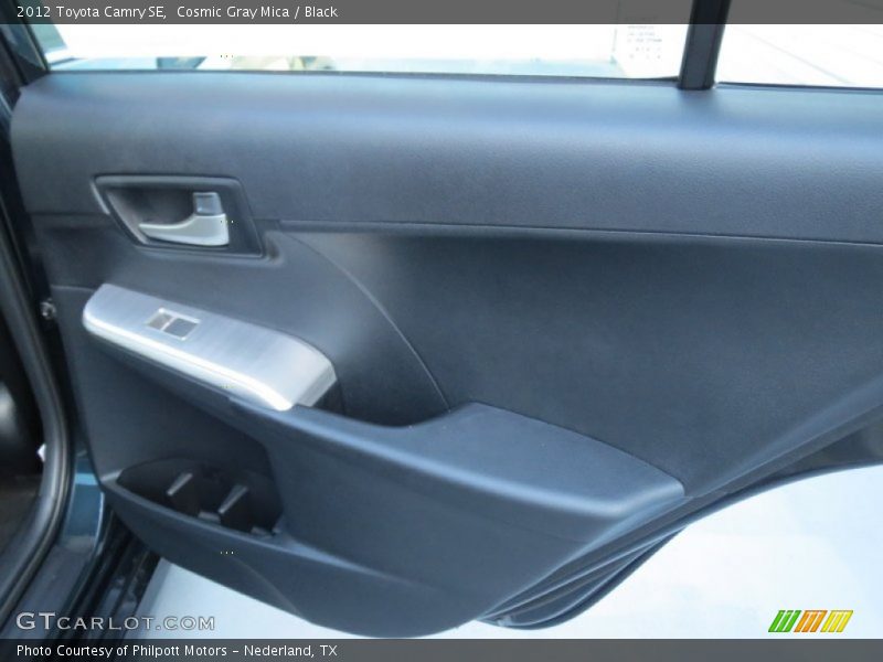 Cosmic Gray Mica / Black 2012 Toyota Camry SE
