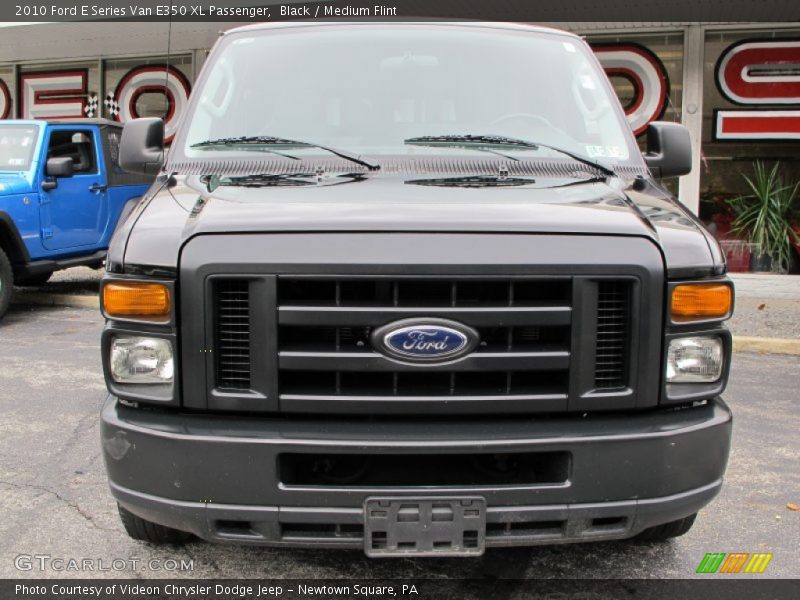 Black / Medium Flint 2010 Ford E Series Van E350 XL Passenger