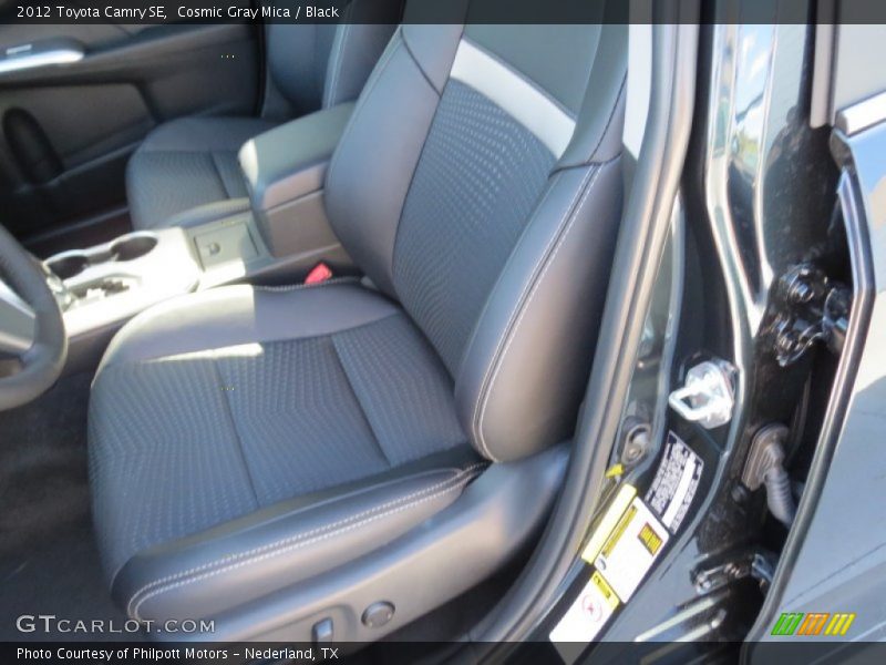 Cosmic Gray Mica / Black 2012 Toyota Camry SE