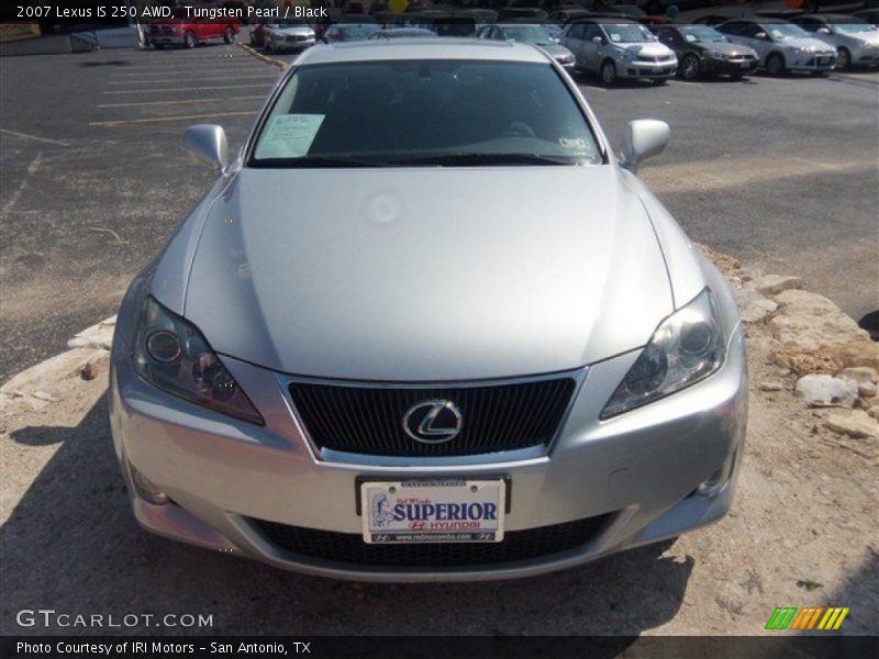 Tungsten Pearl / Black 2007 Lexus IS 250 AWD