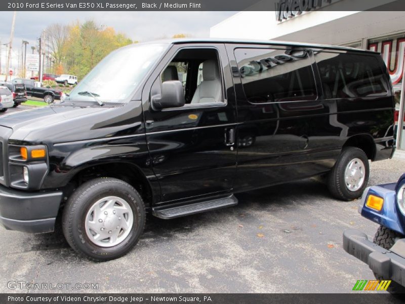 Black / Medium Flint 2010 Ford E Series Van E350 XL Passenger