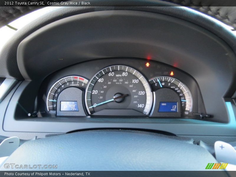 Cosmic Gray Mica / Black 2012 Toyota Camry SE