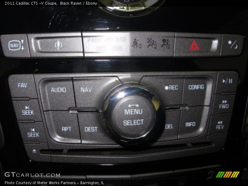 Controls of 2011 CTS -V Coupe