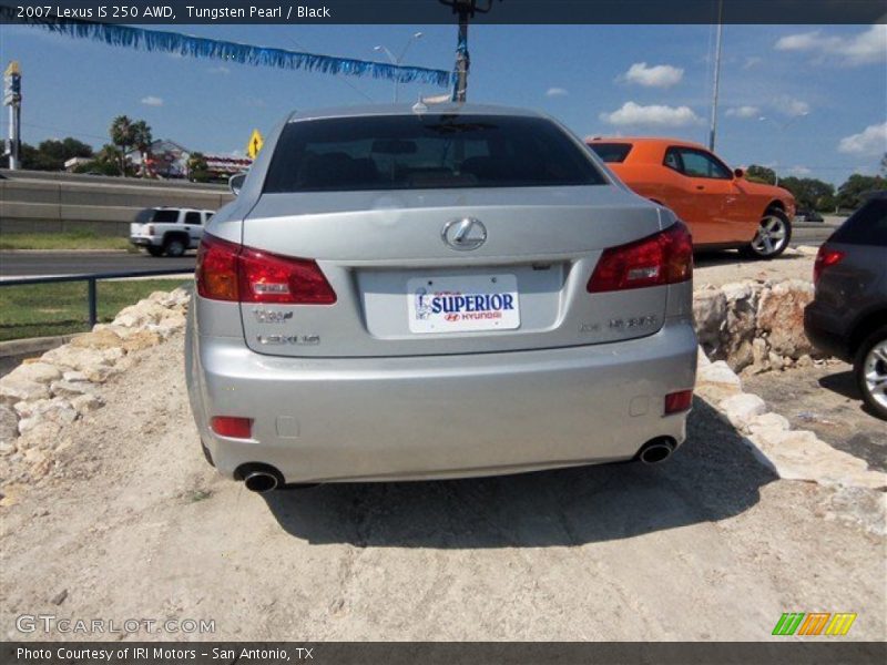 Tungsten Pearl / Black 2007 Lexus IS 250 AWD