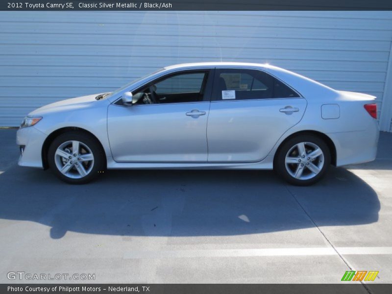 Classic Silver Metallic / Black/Ash 2012 Toyota Camry SE