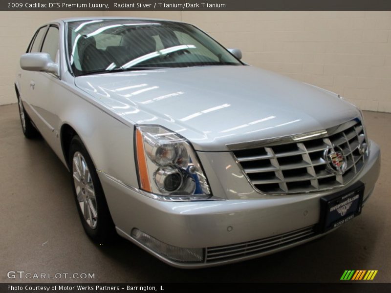 Radiant Silver / Titanium/Dark Titanium 2009 Cadillac DTS Premium Luxury