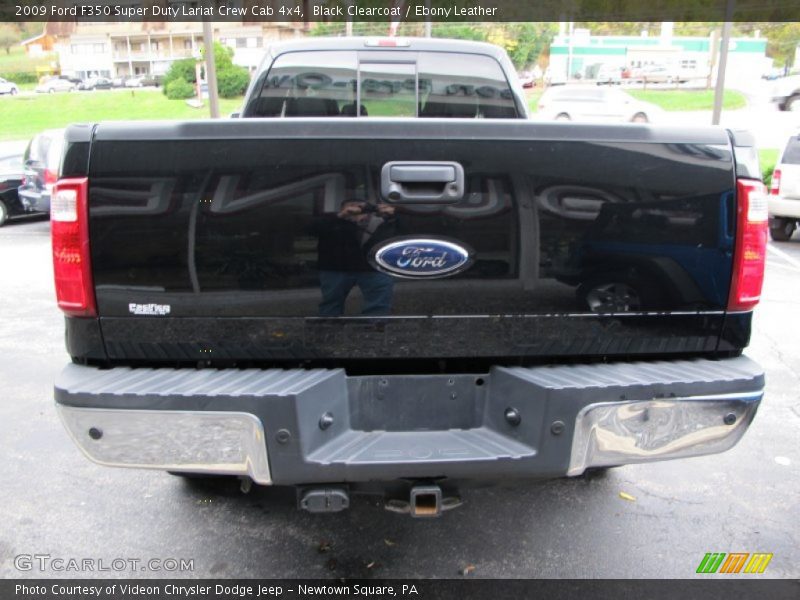 Black Clearcoat / Ebony Leather 2009 Ford F350 Super Duty Lariat Crew Cab 4x4