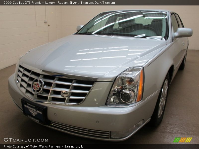 Radiant Silver / Titanium/Dark Titanium 2009 Cadillac DTS Premium Luxury