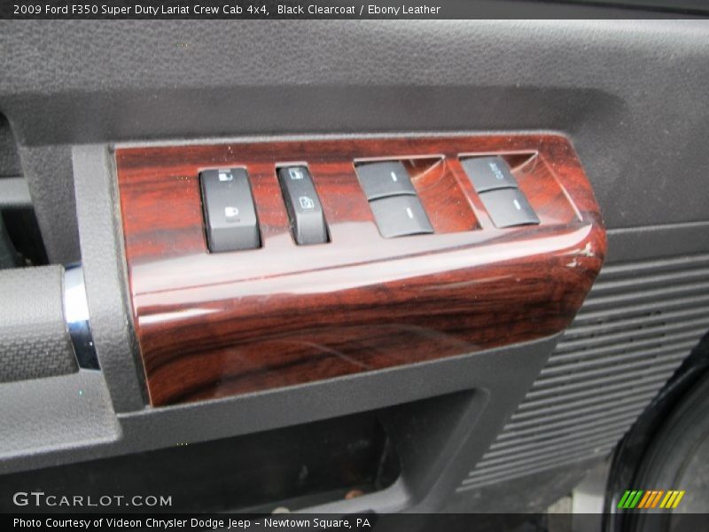 Black Clearcoat / Ebony Leather 2009 Ford F350 Super Duty Lariat Crew Cab 4x4