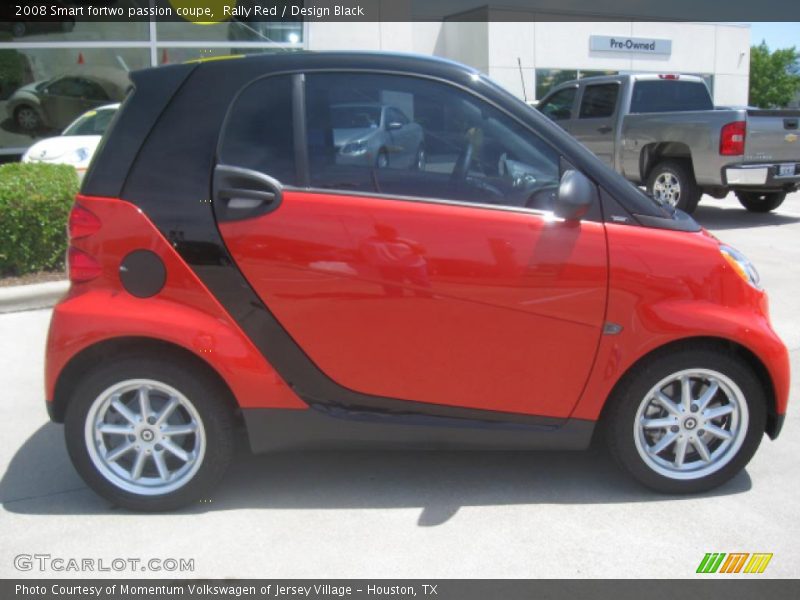 Rally Red / Design Black 2008 Smart fortwo passion coupe