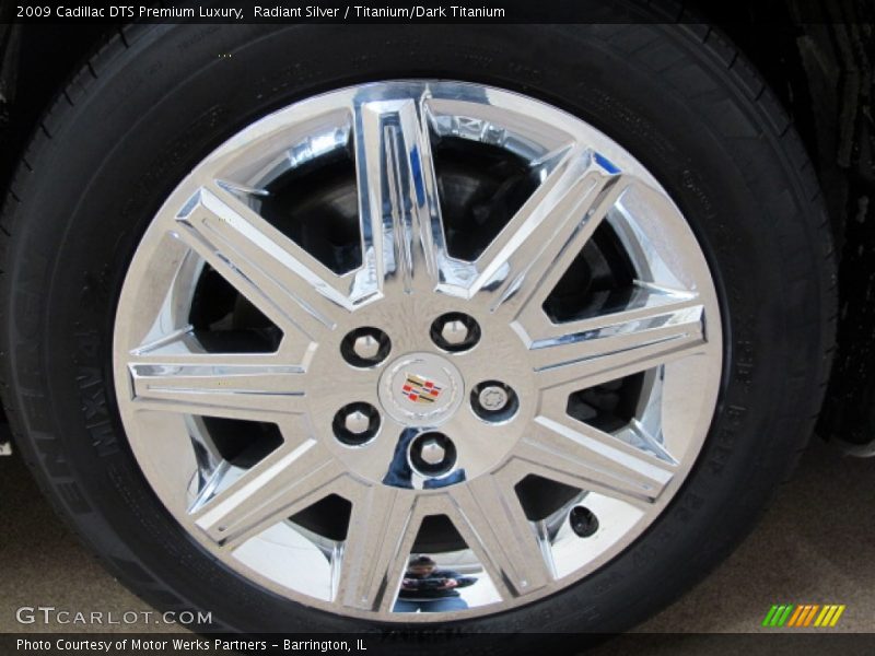 Radiant Silver / Titanium/Dark Titanium 2009 Cadillac DTS Premium Luxury