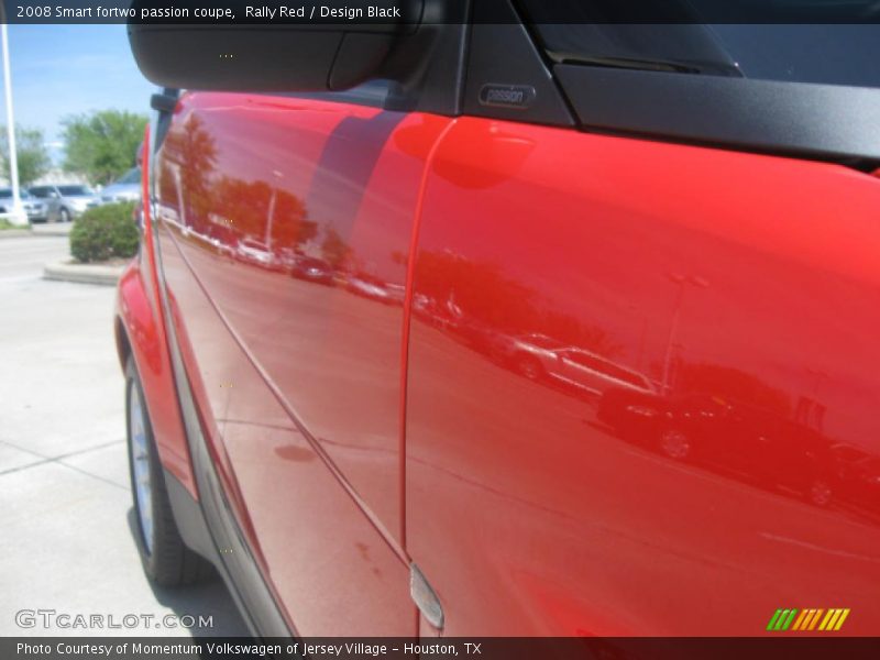Rally Red / Design Black 2008 Smart fortwo passion coupe