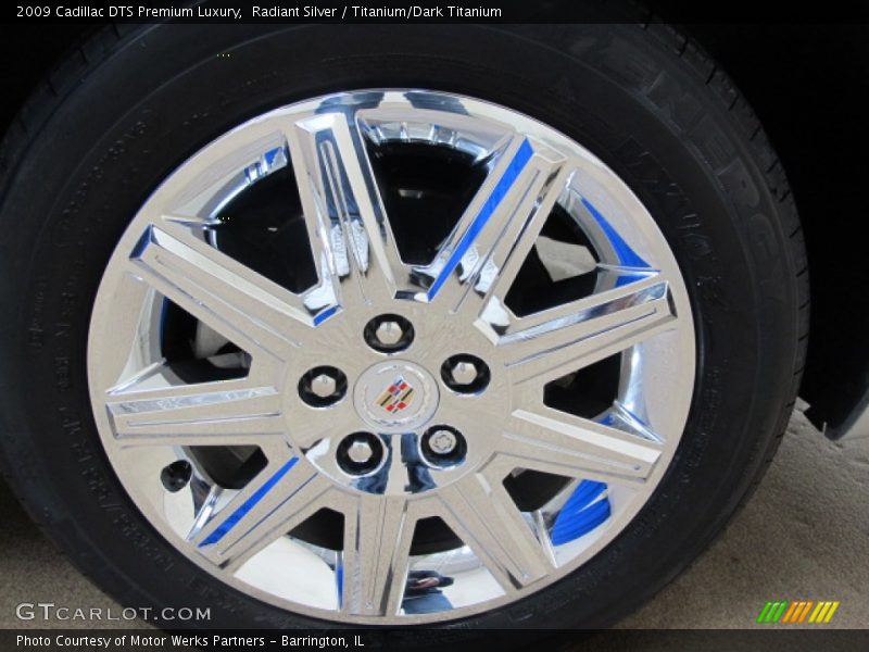 Radiant Silver / Titanium/Dark Titanium 2009 Cadillac DTS Premium Luxury