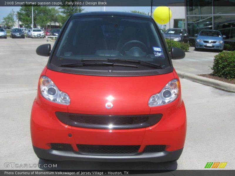 Rally Red / Design Black 2008 Smart fortwo passion coupe