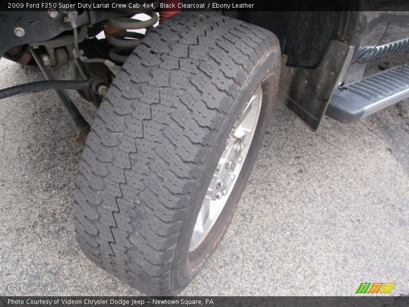 Black Clearcoat / Ebony Leather 2009 Ford F350 Super Duty Lariat Crew Cab 4x4
