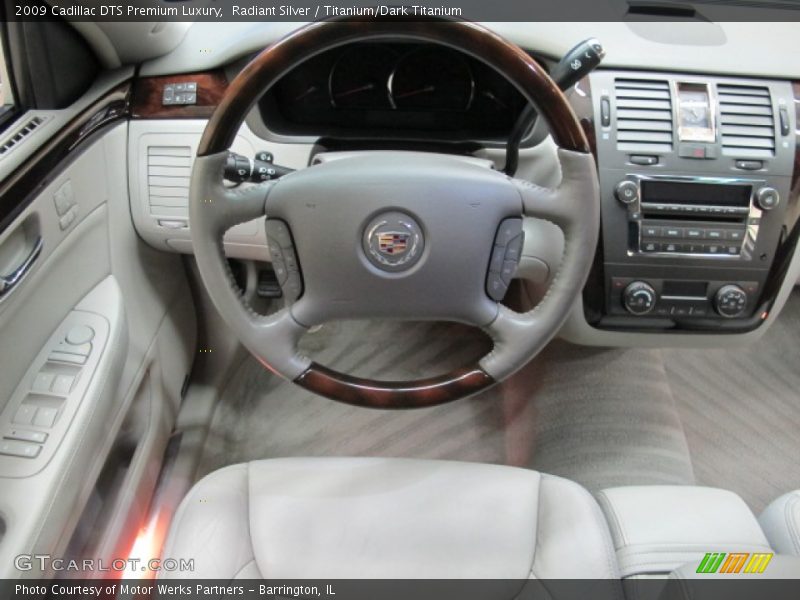 Radiant Silver / Titanium/Dark Titanium 2009 Cadillac DTS Premium Luxury