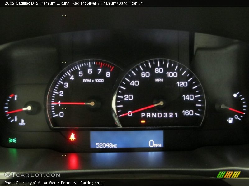 Radiant Silver / Titanium/Dark Titanium 2009 Cadillac DTS Premium Luxury