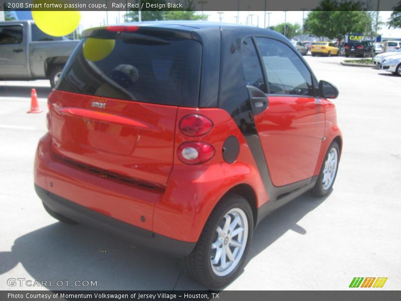 Rally Red / Design Black 2008 Smart fortwo passion coupe