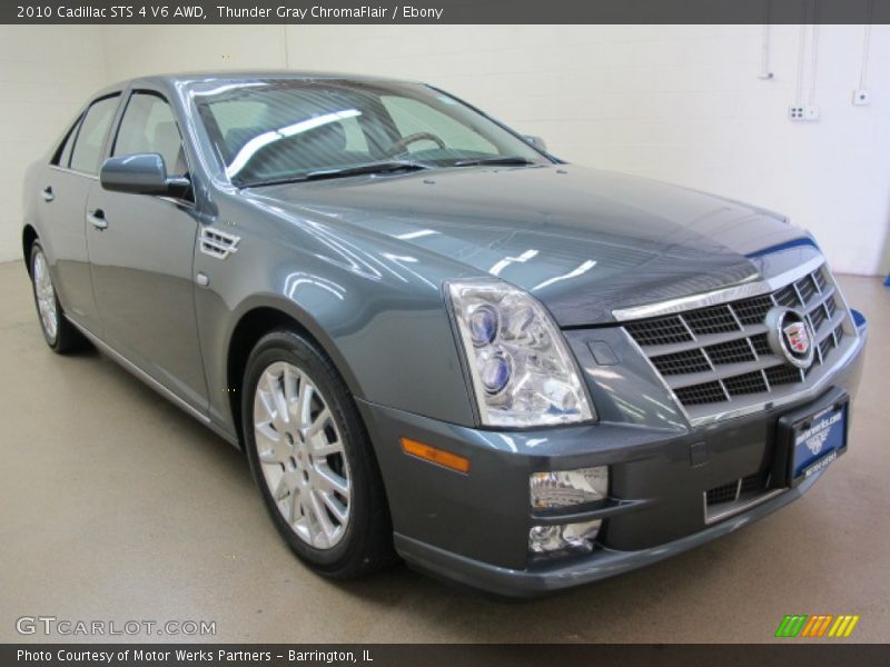 Thunder Gray ChromaFlair / Ebony 2010 Cadillac STS 4 V6 AWD