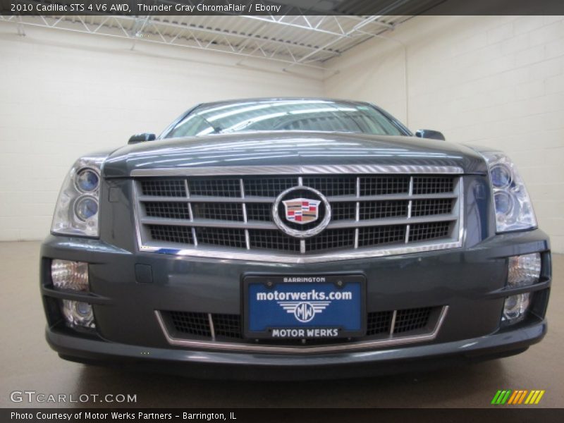 Thunder Gray ChromaFlair / Ebony 2010 Cadillac STS 4 V6 AWD