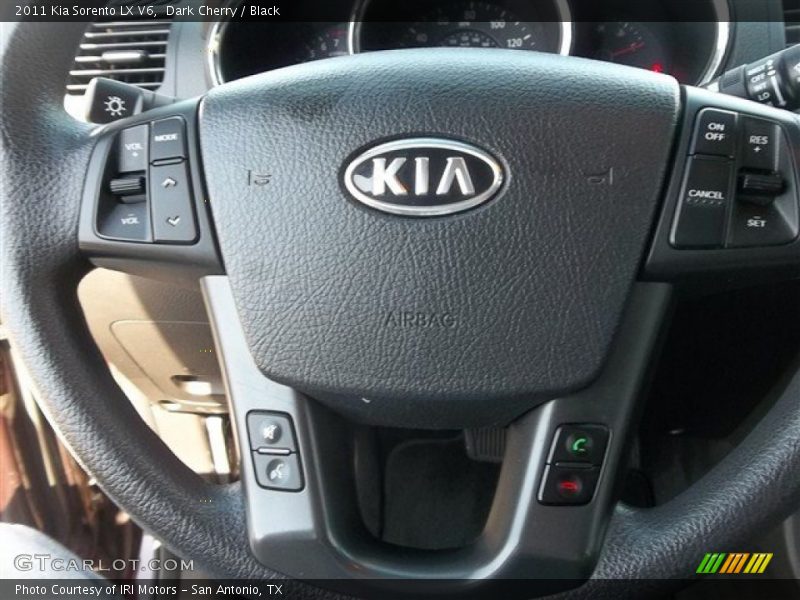 Dark Cherry / Black 2011 Kia Sorento LX V6