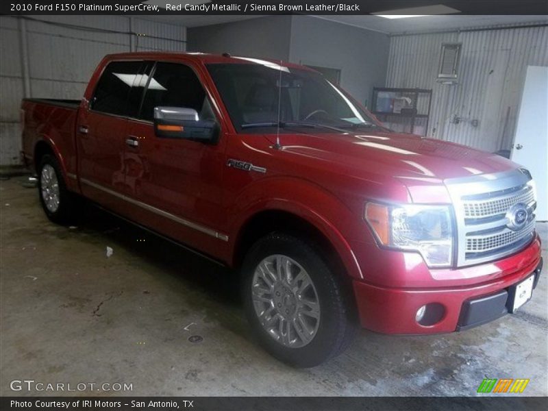 Red Candy Metallic / Sienna Brown Leather/Black 2010 Ford F150 Platinum SuperCrew