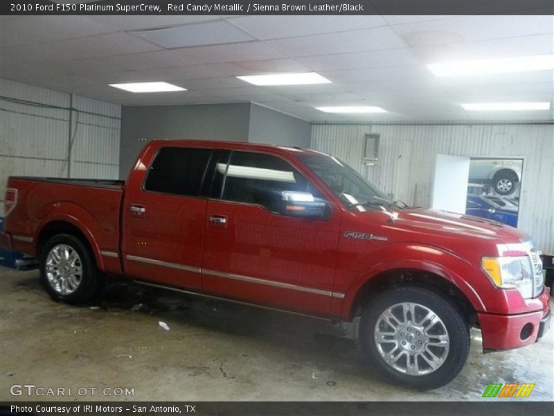 Red Candy Metallic / Sienna Brown Leather/Black 2010 Ford F150 Platinum SuperCrew