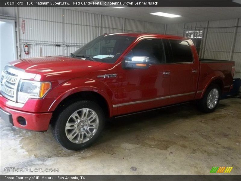 Red Candy Metallic / Sienna Brown Leather/Black 2010 Ford F150 Platinum SuperCrew