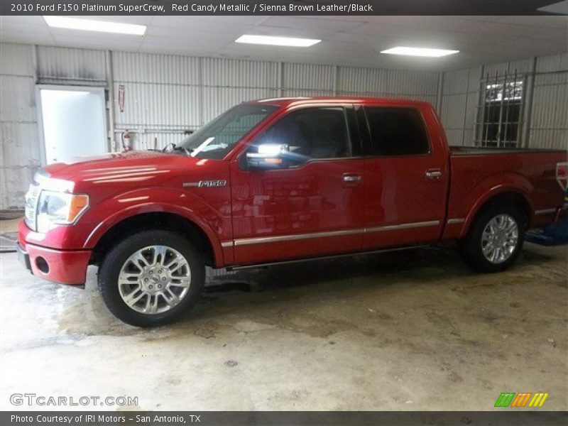 Red Candy Metallic / Sienna Brown Leather/Black 2010 Ford F150 Platinum SuperCrew