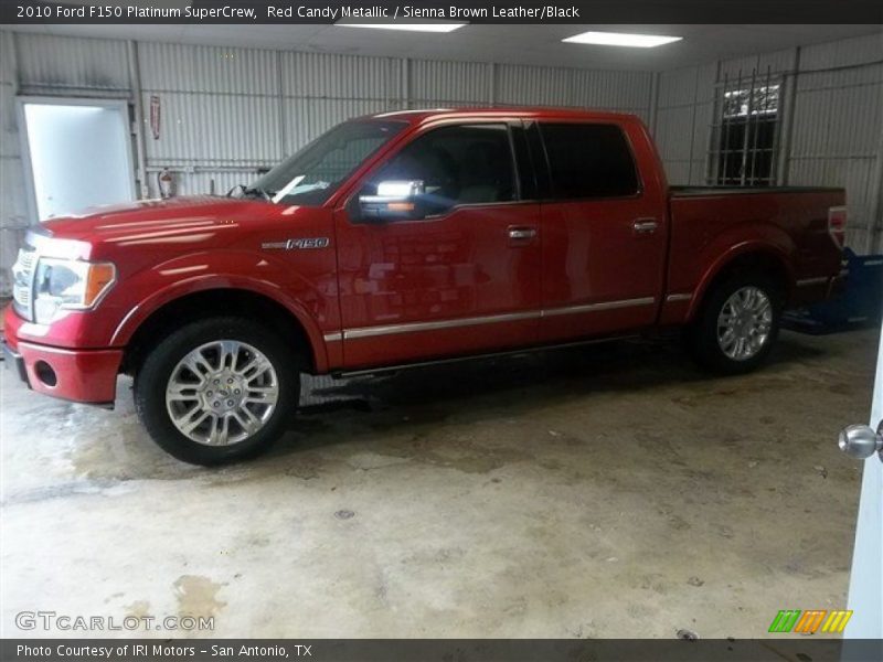 Red Candy Metallic / Sienna Brown Leather/Black 2010 Ford F150 Platinum SuperCrew