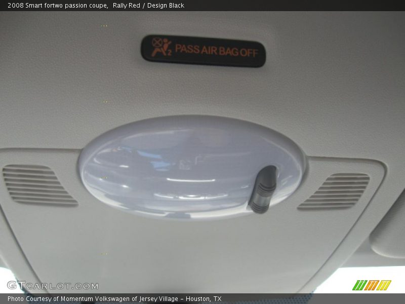 Rally Red / Design Black 2008 Smart fortwo passion coupe