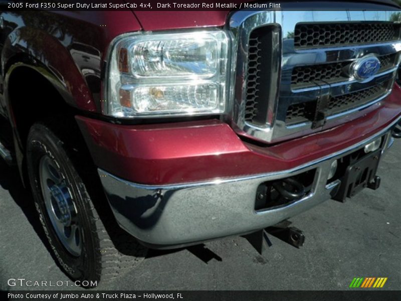 Dark Toreador Red Metallic / Medium Flint 2005 Ford F350 Super Duty Lariat SuperCab 4x4