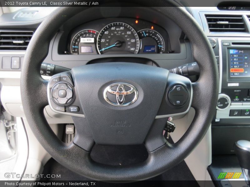 Classic Silver Metallic / Ash 2012 Toyota Camry LE