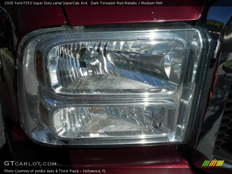 Dark Toreador Red Metallic / Medium Flint 2005 Ford F350 Super Duty Lariat SuperCab 4x4