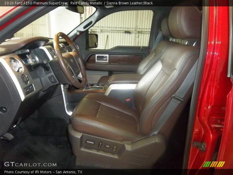 Red Candy Metallic / Sienna Brown Leather/Black 2010 Ford F150 Platinum SuperCrew