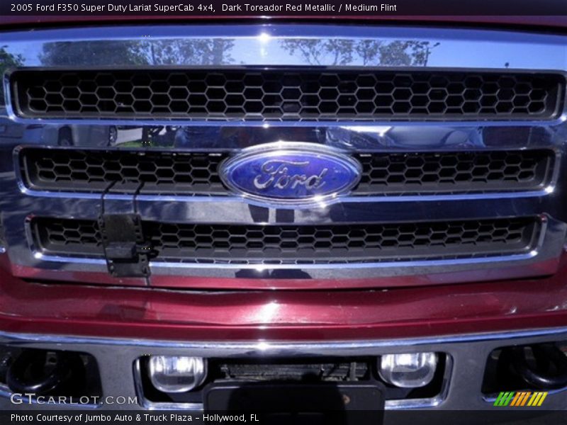 Dark Toreador Red Metallic / Medium Flint 2005 Ford F350 Super Duty Lariat SuperCab 4x4
