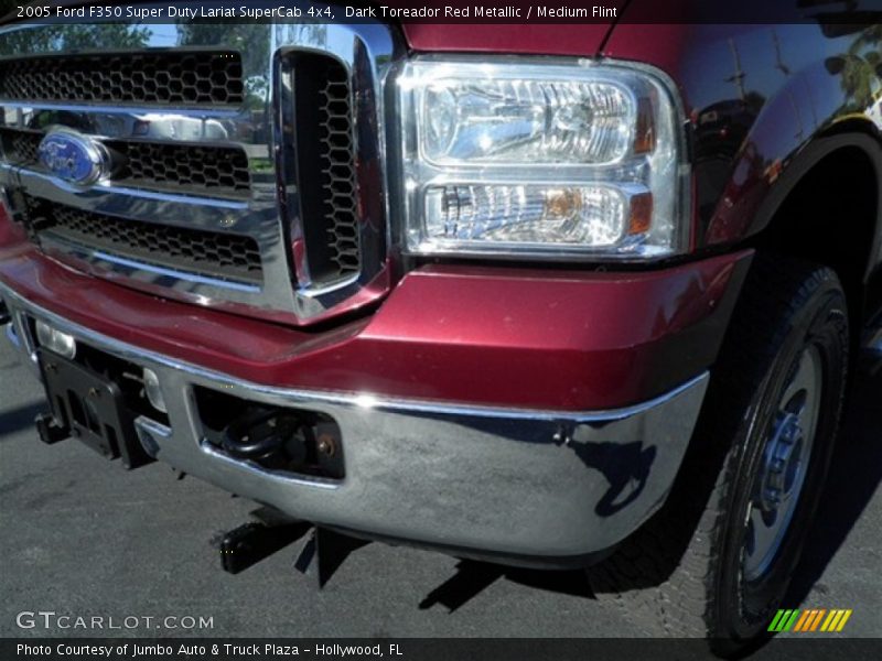Dark Toreador Red Metallic / Medium Flint 2005 Ford F350 Super Duty Lariat SuperCab 4x4