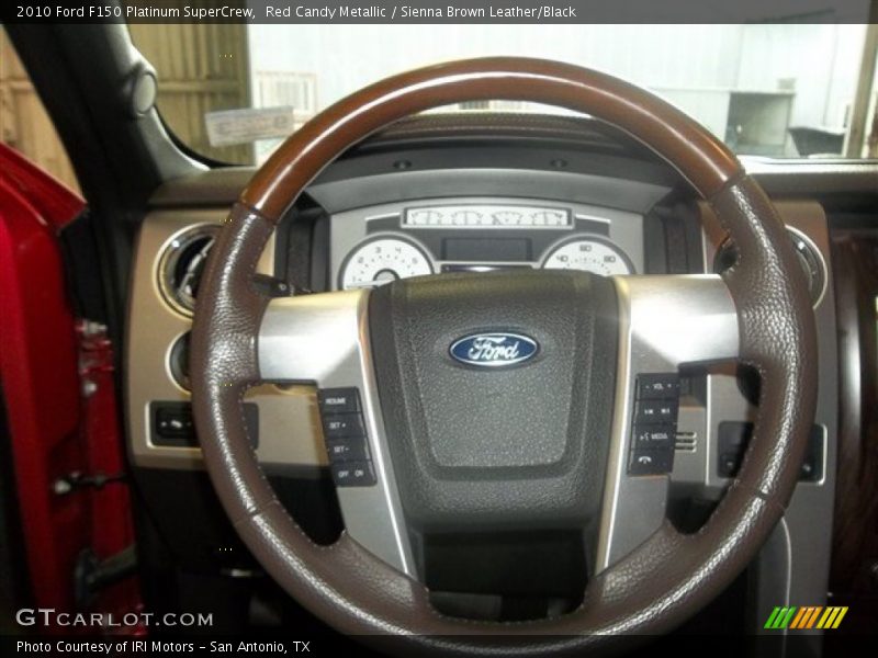 Red Candy Metallic / Sienna Brown Leather/Black 2010 Ford F150 Platinum SuperCrew
