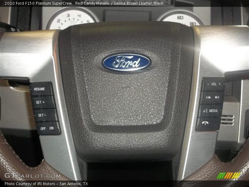 Red Candy Metallic / Sienna Brown Leather/Black 2010 Ford F150 Platinum SuperCrew